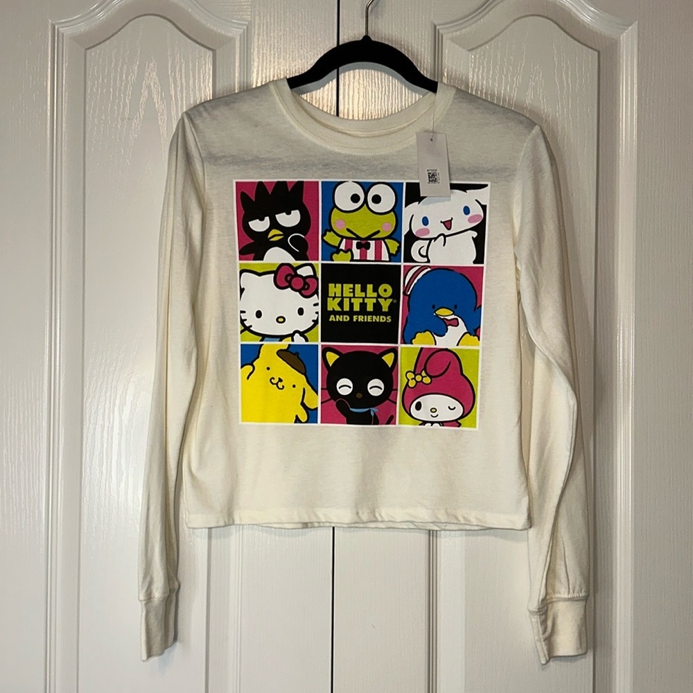 Love Tribe Graphic Hello Kitty and Friends Junior Long Sleeves T-Shirt Size XS